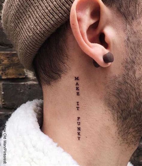 frases para tatuajes en el cuello|tattoo en el cuello hombre.